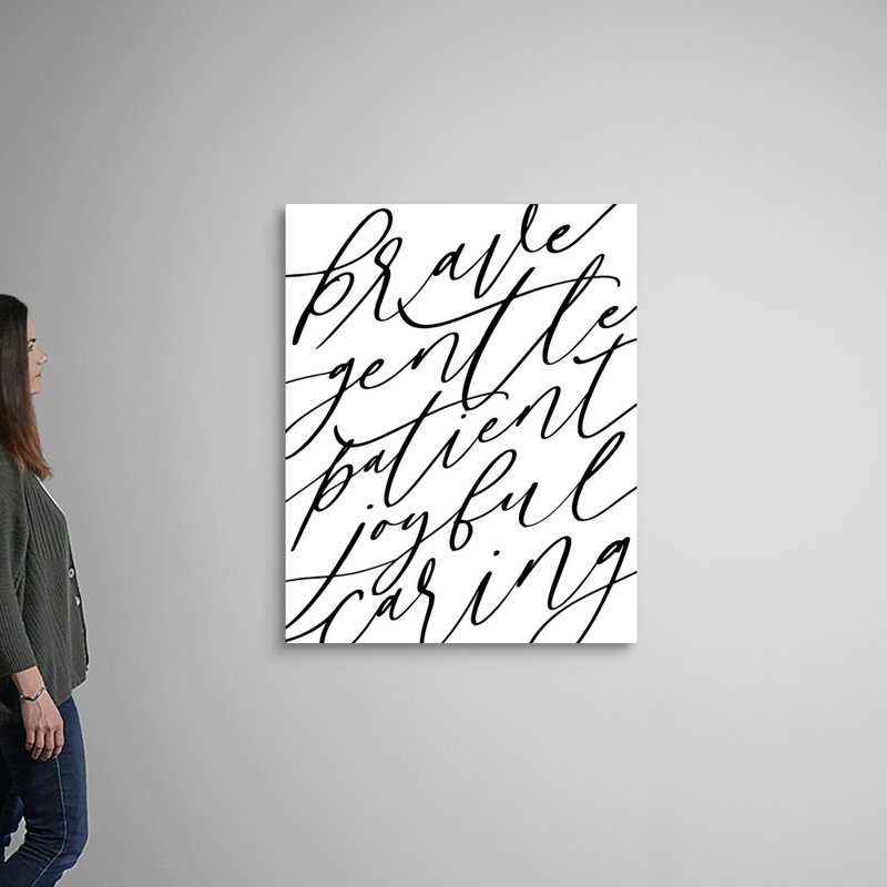Affirmations II par Inner Circle - reproduction d'art textuel sur toile, Toile tendue, H 45 po x l 36 po x P 1,25 po