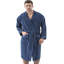 Peignoir turc en coton pour hommes, peignoir kimono en ratine, texturé long, garniture de tissage de riz - capuche-74326616-74326619