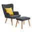 Nicolle Accent Chair with Footstool