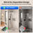 Single Fixed Glass Panel For Shower 32"×78", Thick Frameless Tempered Safety Glass Shower Screen-100824653