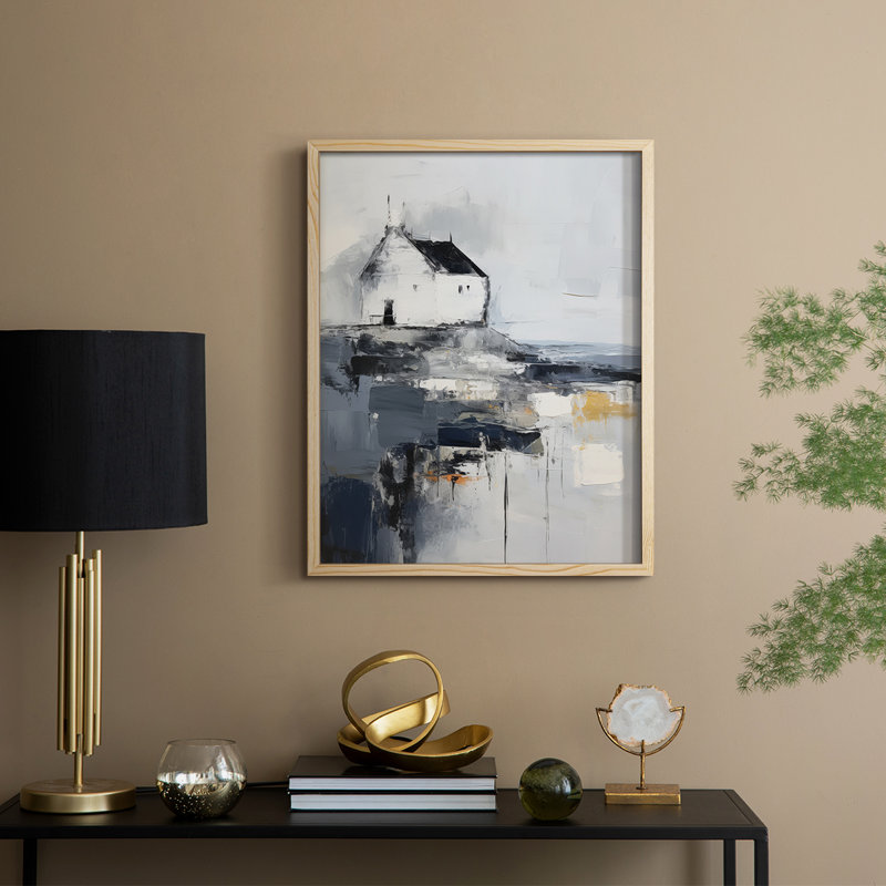 «NAUTICAL Series», reproduction encadrée en bois massif, Naturel, H 30 po x l 24 po