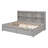 Bed With Side Bookcase, Drawers