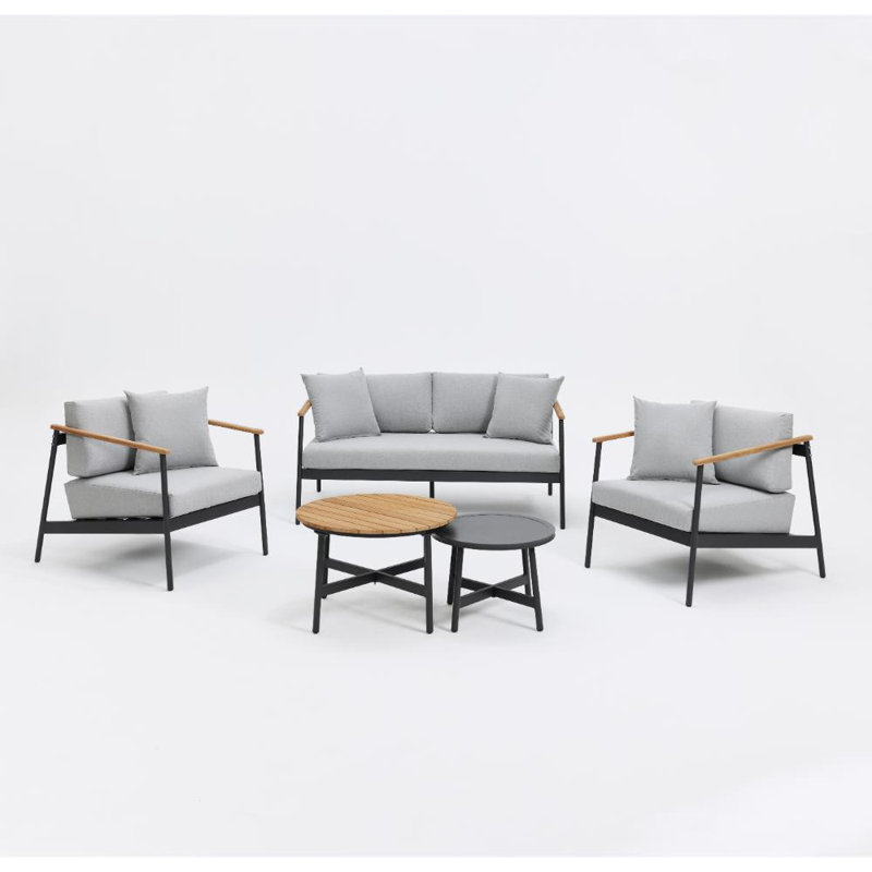 Charneshia Aluminium Garden Set, Grey