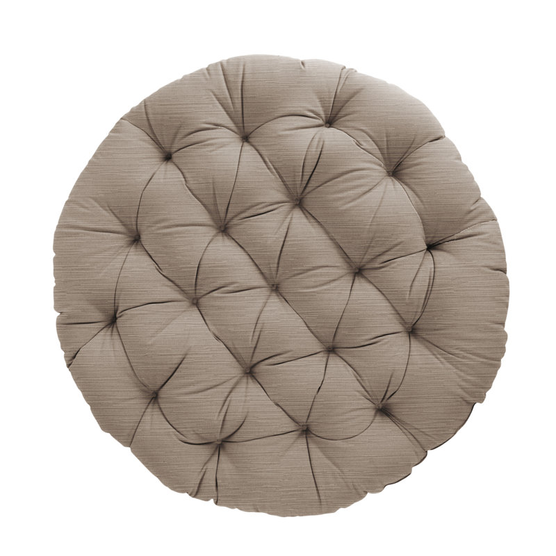 Coussin intérieur / extérieur Sunbrella Papasan, Parchemin, L 44 po x P 44 po, Velours