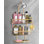 Support de douche suspendu, organisateur de suspension de douche Never Rust, support de pomme de douche en aluminium avec 6 crochets pour rasoir / éponge, or