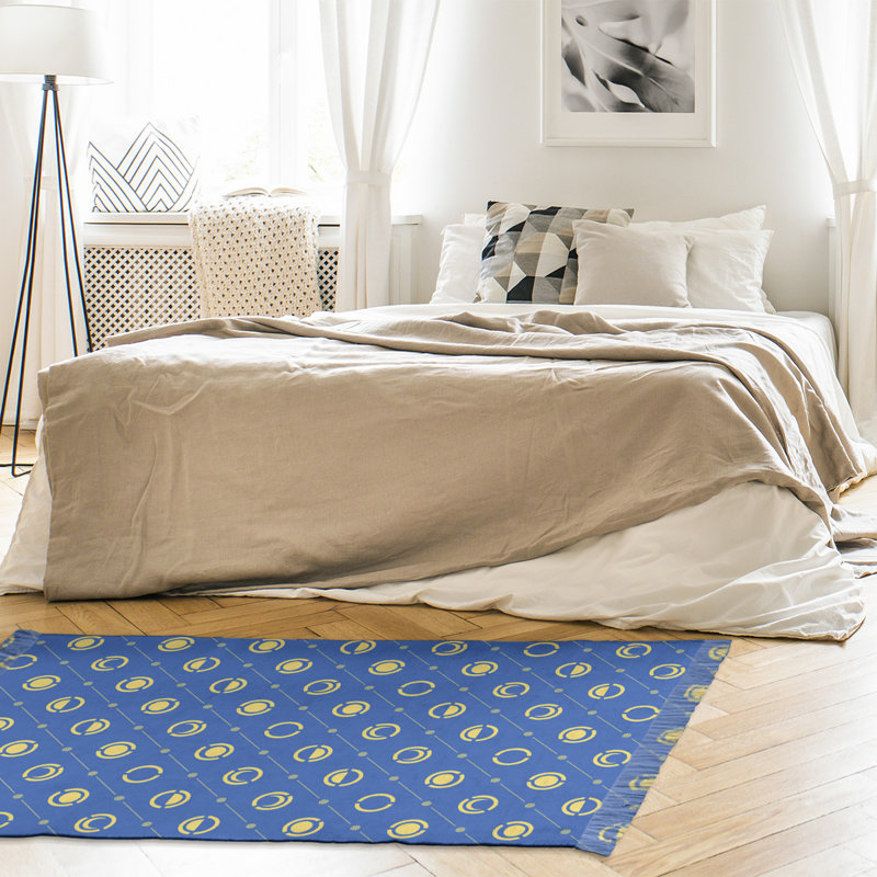 Tapis bleu/jaune lune phases, Oui