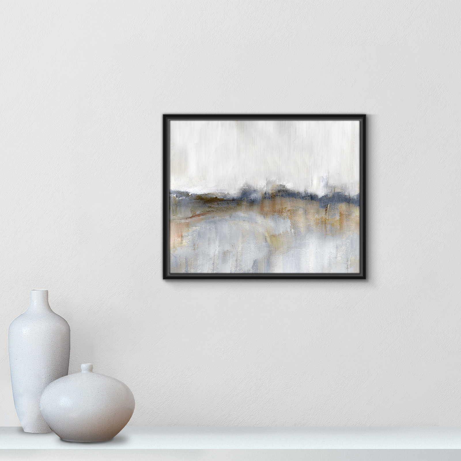 Autumnal Tide by Nan - Floater Frame Print on Canvas, 17.5''H x 21.5''W, Espresso