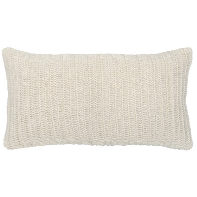 Nakeya Knitted Linen Throw Pillow