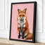 Fox Portrait Modern - Wrapped Canvas-38843635-38843630