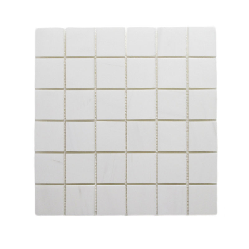 Carreau de mosaïque en marbre Bianco Dolomite