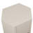 Kade Faceted Semi-Gloss Side Table in Putty