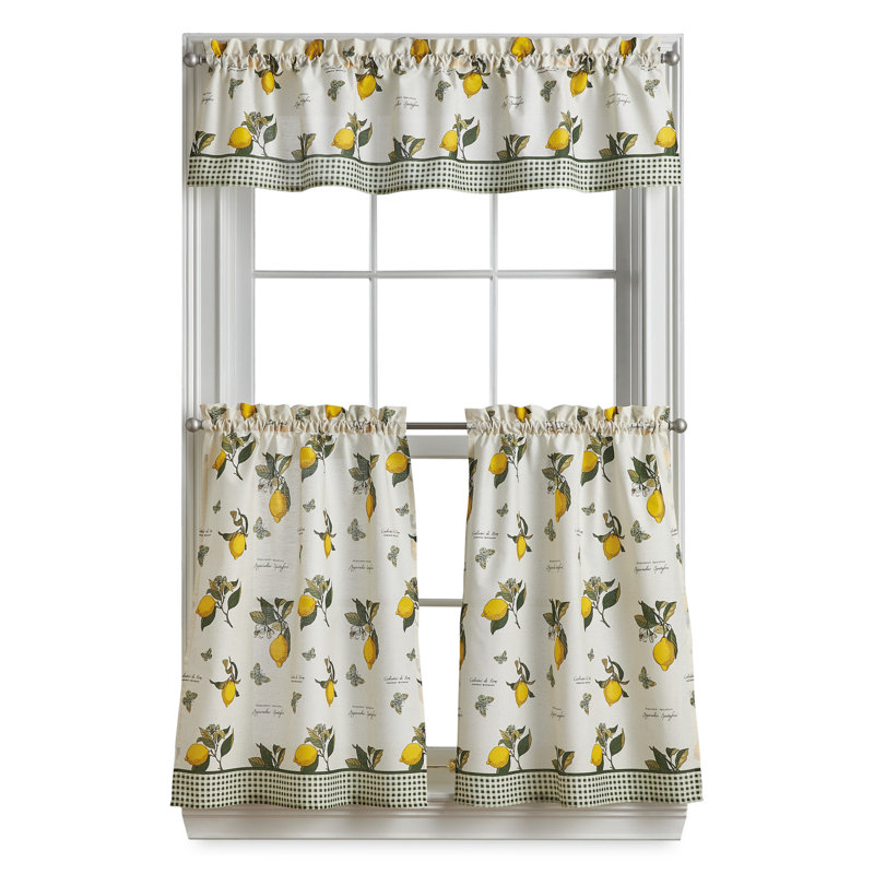 Maribeth Plaid Tailored Kitchen Curtain