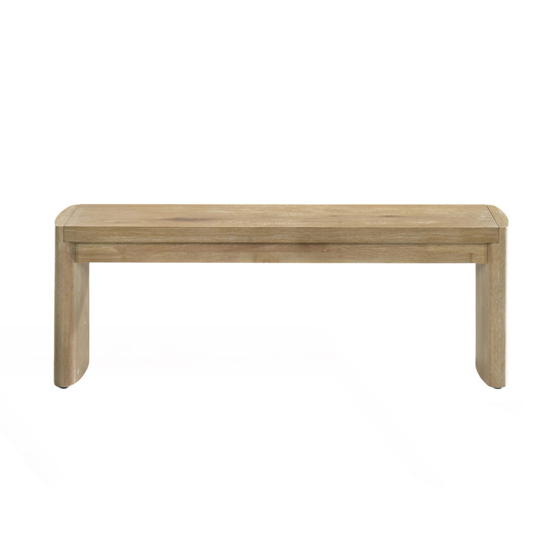 Banc de salle à manger avec bords arrondis