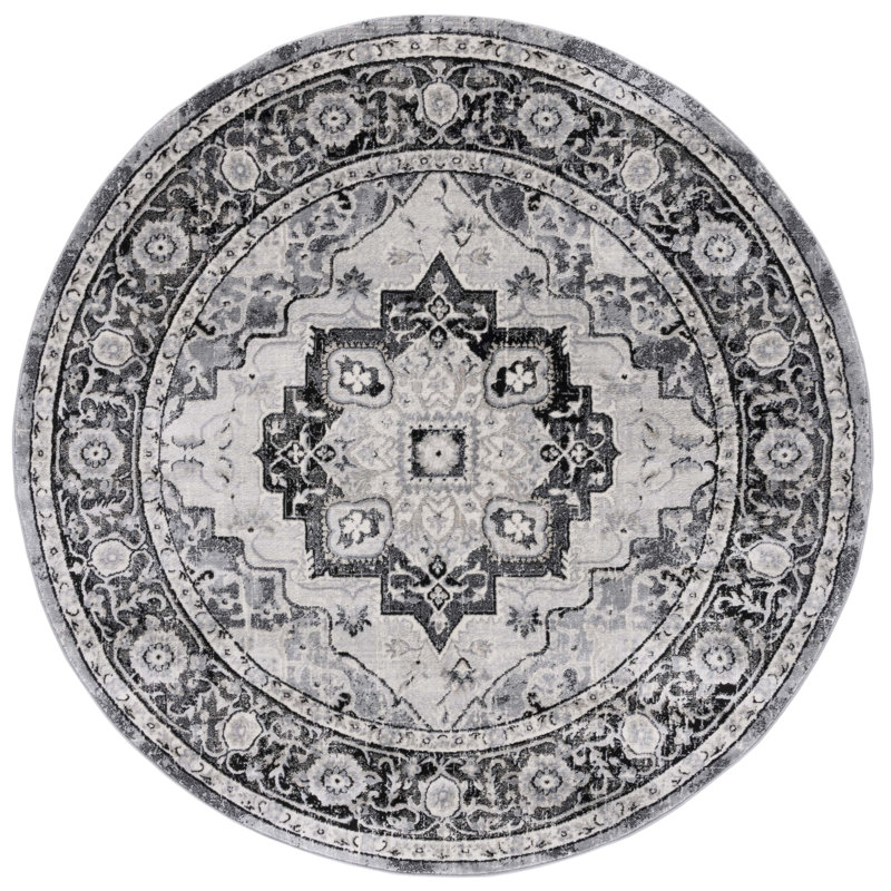 Brentwood Performance Oriental Rug, Round 6'7"