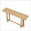 Table basse d'apparence en bois naturel Salon, 60 po rectangulaire, robuste et amp; Facile à nettoyer
