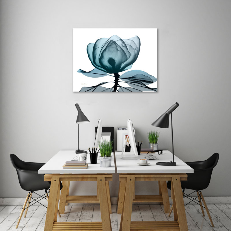 Midnight Magnolia 1 Piece Wrapped Canvas Wall Art, 38 cm H x 51 cm W