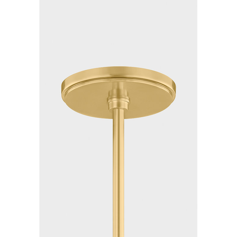 Chatton Pendant in Aged Brass, 25 W, 21.5" H x 16.5" W x 16.5" D