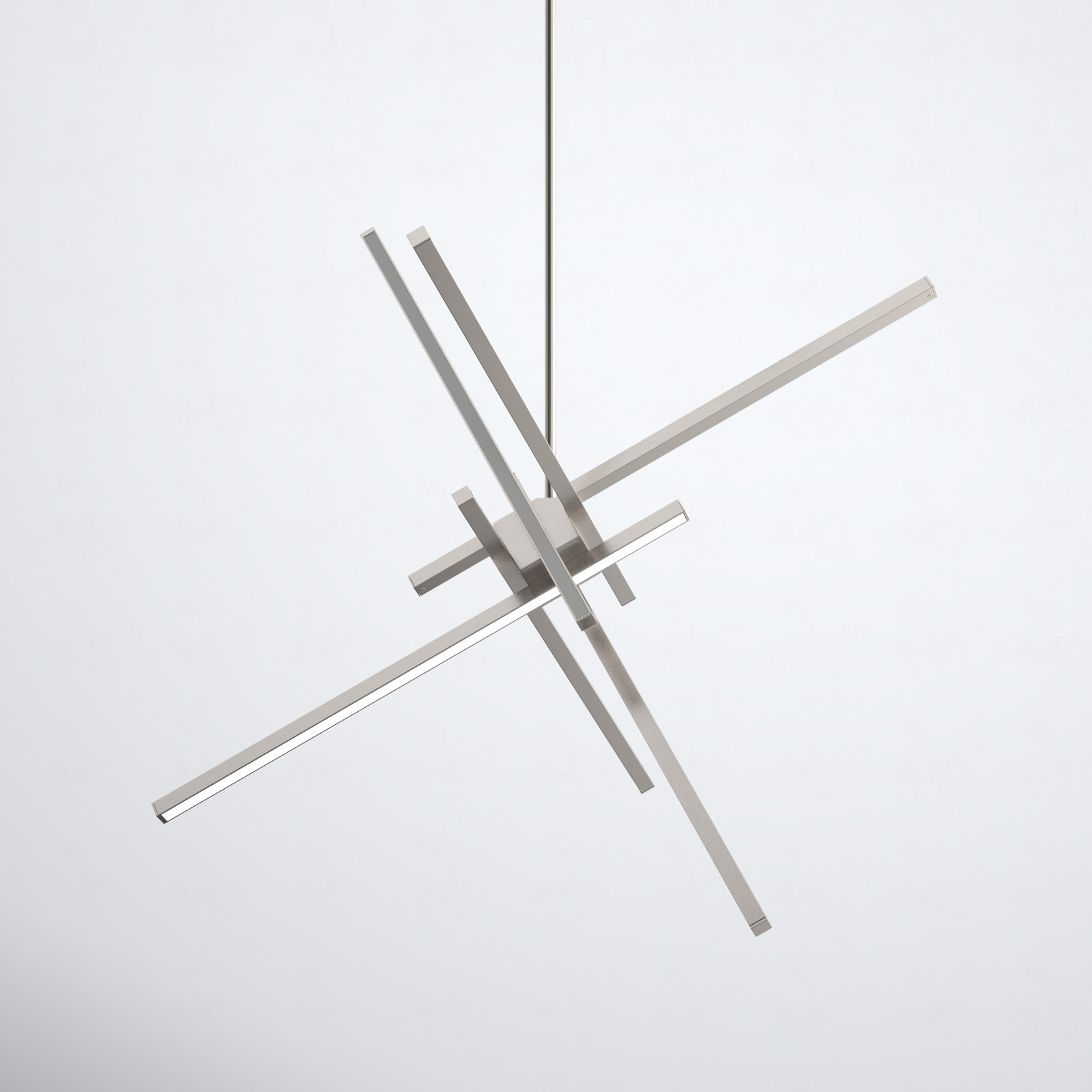 Rochelle 6-Light Chandelier, 29", Brushed Nickel