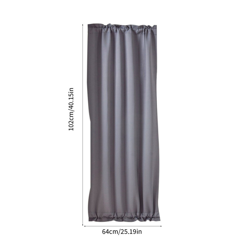 Kbndieu High-Precision Solid Color French Door Window Curtains Rod-Pocket for Sliding for Window and Doors