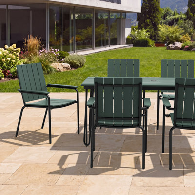 Ensemble de 4 chaises d'extérieur en polystyrène