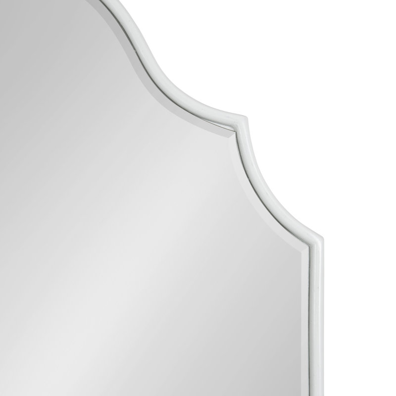 Aleeza Arch Mirror, 30" x 20", White