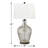 Crotone 31 in. Gunmetal and Mercury Glass Table Lamp