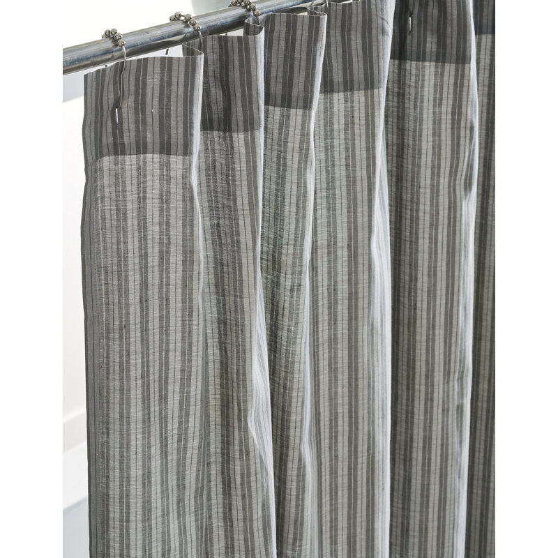 Galal Striped Shower Curtain