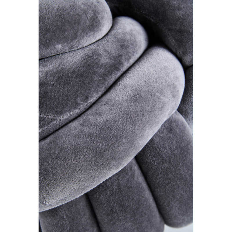 Circular Throw Cushion, Grey