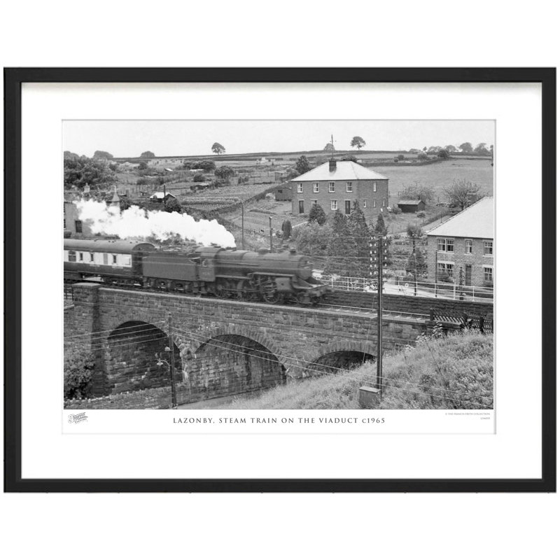 Lazonby, Steam Train On The Viaduct C1965 by Francis Frith - Single Picture Frame Print, 60cm H x 80cm W x 2.3cm D