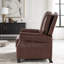 Fauteuil inclinable contemporain à pression en similicuir facile à nettoyer