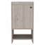 Meuble-lavabo Jane, armoire à une porte, deux tablettes - gris clair-928151178