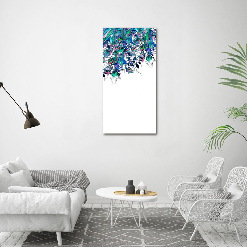 Peacock Feathers - Wrapped Canvas Print
