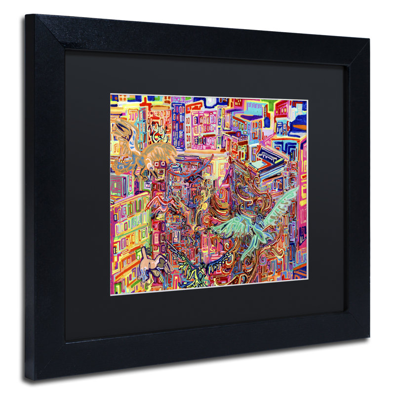« friends », impression encadrée, Noir, H 11 po x l 14 po x P 0,5 po