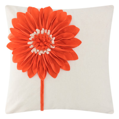  3D Sunflower Throw Pillow Covers 18x18in Decorative Flower Accent Pillow Case Handmade Cushion Cover