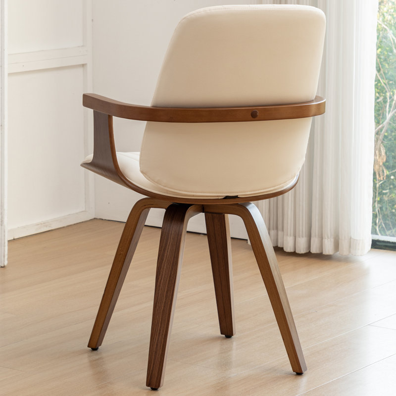 Modern Upholstered Computer Desk Chair & Conference Room Office Chair, Beige