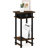 Turn-N-Tube Side Table, 3-Tier Tall Narrow Modern End Table with Storage Bin, Open Shelf Night Stand, Bedside Table, Toolless Assembly, for Living Room, Bedroom, Amber Pine-93317877