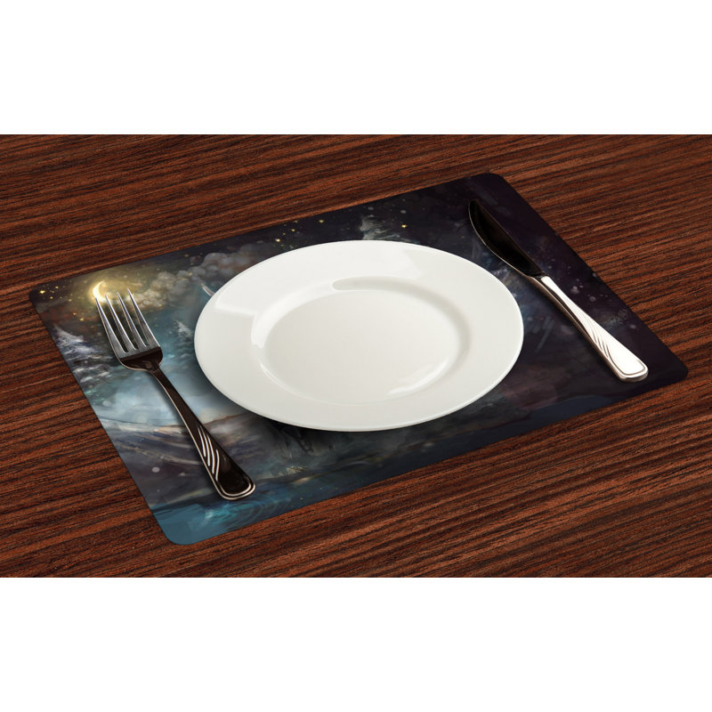 Polyester Abstract Rectangle Placemat