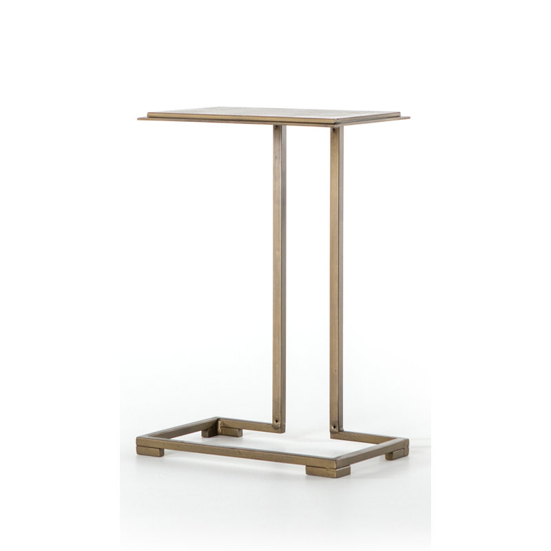 Element End Table, Antique Brass