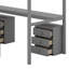  Lit mezzanine avec deux commodes, bureau et bande lumineuse-116235814-116235813