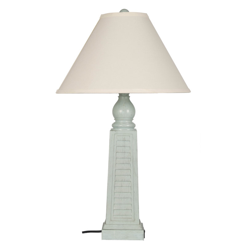 Lampe de table 30 po Harding, Bleu sarcelle