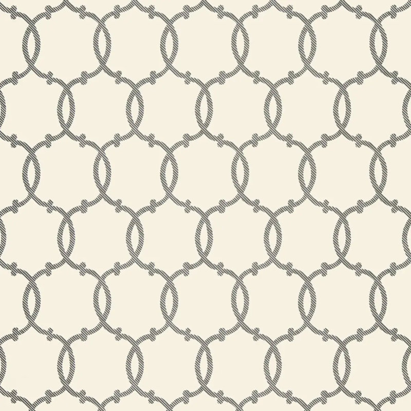 Tracery Wallpaper, Charcoal