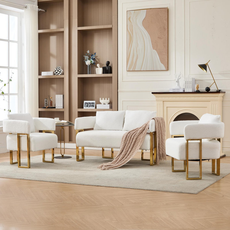 Décoration moderne avec pieds en métal doré