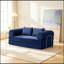 Causeuse en velours côtelé avec coussin moelleux-1288927579