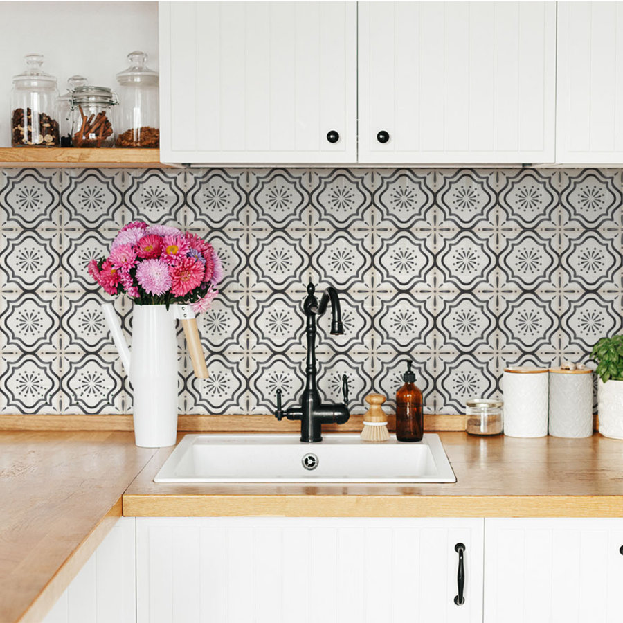 5" x 5" Vinyl Peel & Stick Mosaic Tile