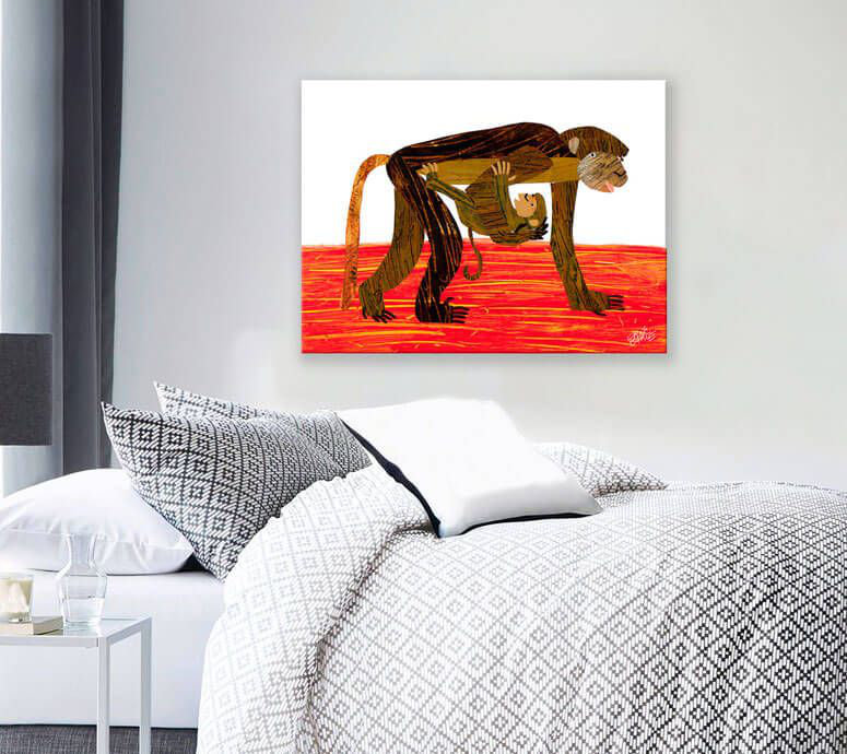 Art sur toile singe Mcintosh