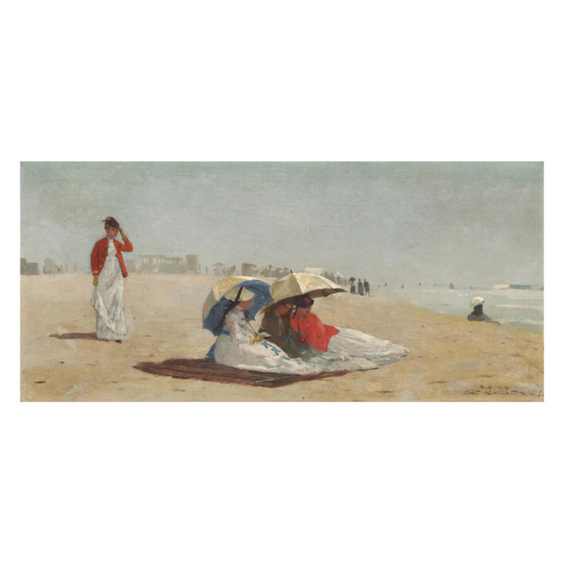 «East Hampton Beach Long Island» par Winslow Homer - estampe numérique, H 22 po x l 28 po