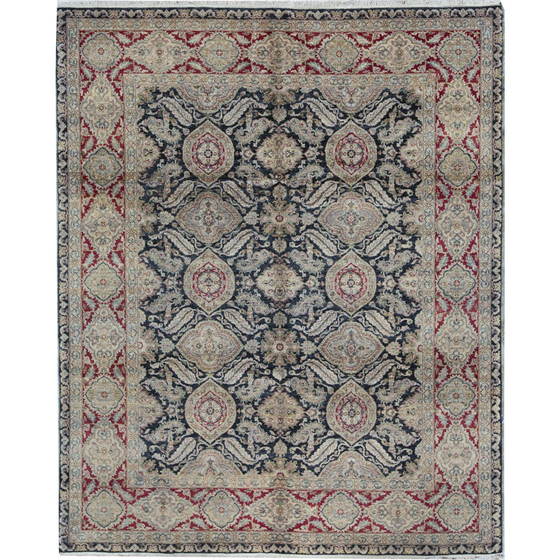 Wool Oriental Area Rug, Rectangle 8'9" x 11'11"
