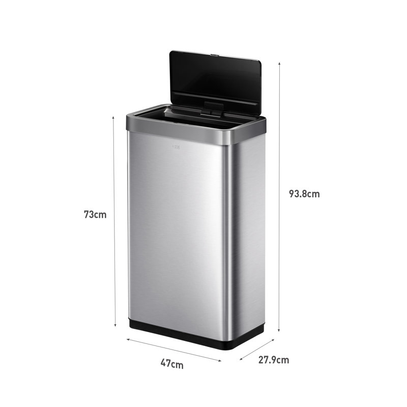 Motion Sensor Recycling Bin Mirage Stainless Steel