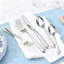 Ensemble de couverts Astra 65 pièces pour 12 couverts en acier inoxydable 18/10 avec finition miroir, ensemble de couverts moderne allant au lave-vaisselle pour les repas de tous les jours et les réceptions