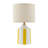 Modern Yellow Ceramic Table Lamp With Linen Drum Shade-585637007